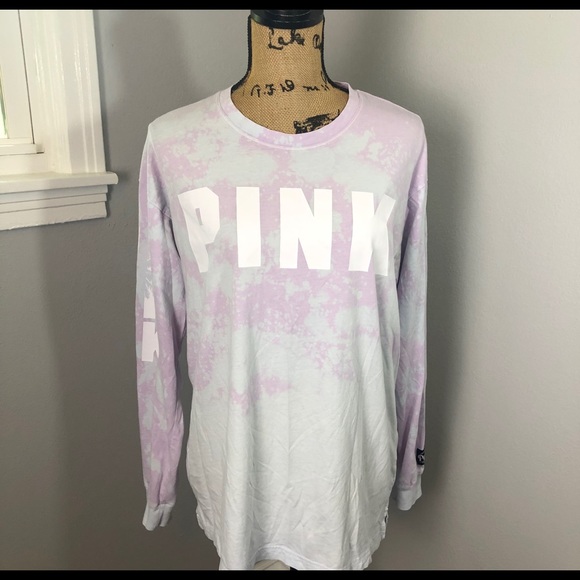 PINK Victoria's Secret Tops - VICTORIA SECRET PINK TYE DYE TEE